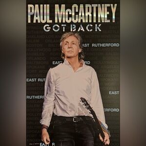 NEW!! Paul McCartney Got Back Tour Limited Edition Numbered VIP Lithograph